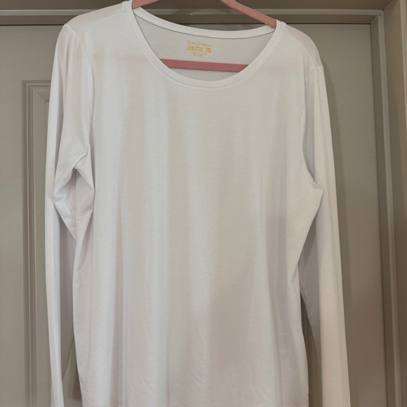 Lilly Pulitzer - LUXLETIC - Long-sleeve Tee - WHITE - XL - Picture 1 of 3